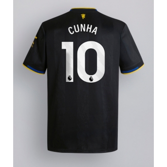 Manchester United Matheus Cunha #10 Maglia Gara Terza Repliche 2025-26 Maniche Corte